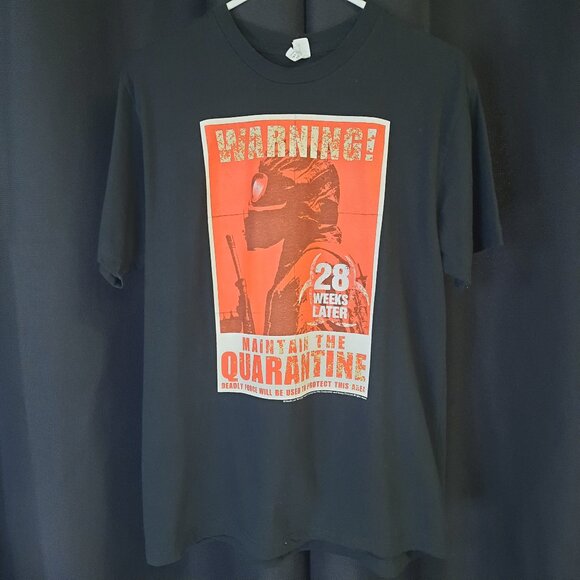 Horror Movie 28 Days Later T-shirt Men's Size Large Vintage 2007 Black Halloween - Picture 1 of 8